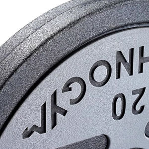 แผ่นน้ำหนักเหล็กหล่อเคลือบ PU คุณภาพสูงสำหรับขายส่ง รูขนาด 50 มม. สำหรับการฝึกความแข็งแรง - Product Image 3