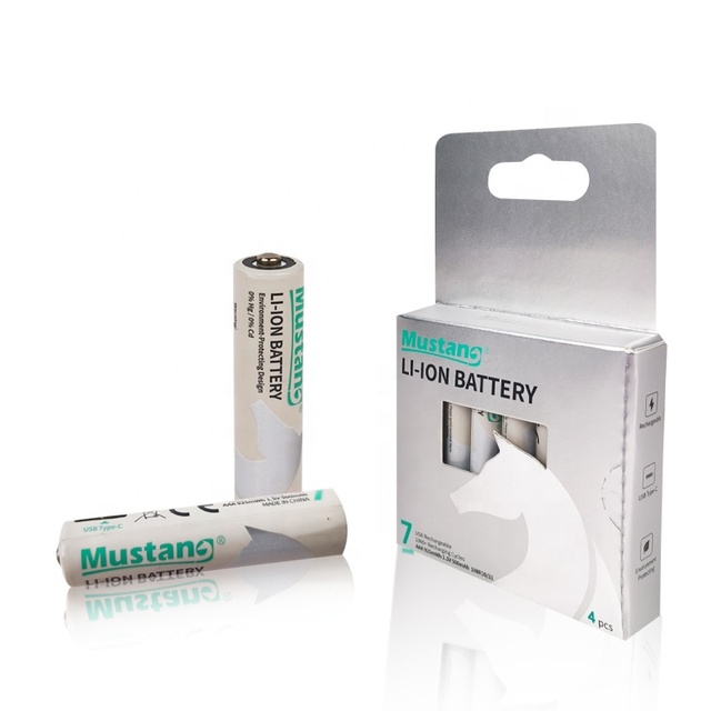Type C  Li-ion  Rechargeable Battery 1.5V AAA Lithium Ion  500mAh  Type-C Charging Port AA