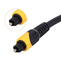 Câble audio à fibre optique plaqué or stéréo Toslink avec gaine en PVC mâle à mâle pour lecteurs DVD