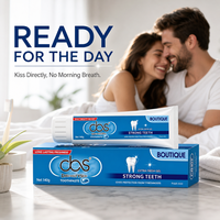 Dentifrice blanchissant anti-caries pour adultes, saveur menthe fraîche, tube taille standard, fabricant OEM/ODM, emballage personnalisé