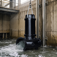 Pompe submersible pour eaux usées en fonte WQ500-9-22, 22 kW, 500 m³/h, hauteur de refoulement 9 m