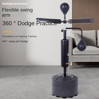 Cible de frappe autonome Powermax en PU de haute qualité, 17 kg, avec barre de réflexe réglable pour l'entraînement de boxe