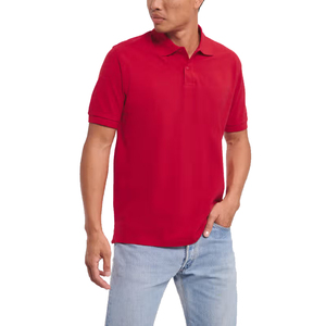 Polo de Manga Corta para Hombre, Color Sólido, Algodón, Casual, con Cuello, Cómodo para Uso Diario, Tejido Transpirable, Ropa Deportiva para Golf - Product Image 6