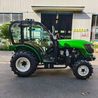 Pengiriman Gratis Traktor Pertanian Beroda Diesel 50HP Dengan Kabin Mesin Pertanian Profil Rendah 4WD Peralatan Kebun CE