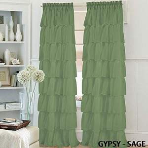 <span class=keywords><strong>Rideau</strong></span> de douche pour plage 72x72 ", élégant, transparent à volants, mer - Product Image 5