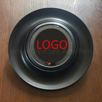 Cache-moyeux flottants chromés ABS avec logo personnalisé, noirs, universels pour la plupart des modèles de voitures, couvre-roues