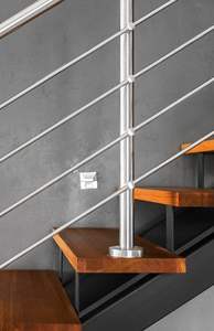 Vente chaude <span class=keywords><strong>Garde</strong></span>-<span class=keywords><strong>corps</strong></span> de <span class=keywords><strong>terrasse</strong></span> en acier inoxydable personnalisé, design moderne pour la sécurité extérieure de la <span class=keywords><strong>maison</strong></span>, tube de barre transversale - Product Image 3