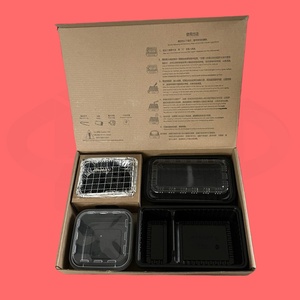 Nuovo Design Unico di Scatole per Asporto in Carta con Griglia BBQ Integrata e Scomparto per Carbone - Product Image 3
