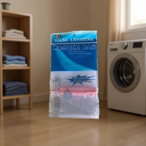 Bolsa de lavandería MNJ modelo 19213, 30x40 cm, bolsa de malla gruesa para prendas delicadas y calcetines - Product Image 3