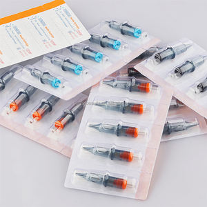 Aiguilles de cartouche de <span class=keywords><strong>tatouage</strong></span> permanent jetables, liner, <span class=keywords><strong>ombrage</strong></span>, 1RL 3RL 5RL 7RL, aiguilles à membrane, microblading, E.O. Stérilisé au gaz - Product Image 2