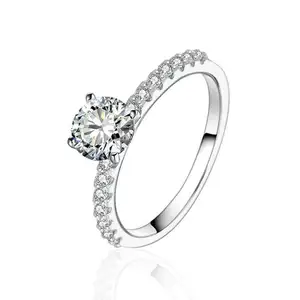 FREE SHIPPING manufacturer envio gratis CZ classic jewelry 925 sterling silver wedding engagement rings