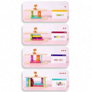 Juego de Bloques de Construcción Apilables de Colores para Niños, Juego de Mesa Competitivo de Velocidad y Desafío - Product Image 4