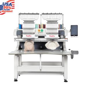 Tappo di riduzione della tariffa/t-shirt/macchina da ricamo piatta 2 teste 12-15 aghi per la consegna a domicilio con cuscinetto computerizzato spedizione rapida - Product Image 2