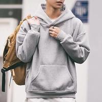 Vente en gros : Sweat à capuche zippé pour homme, 100% coton pur, style streetwear et hip-hop, coupe oversize robuste, couleur unie, tendance et populaire