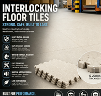Industrielle Ineinandergreifende PVC-Bodenfliesen Ohne Klebstoff Snap-Lock-System für Garage, Lager und Werkstatt