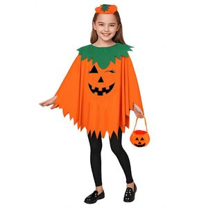 Disfraz de Bruja Adulta con Capa de Calabaza y Sombrero, Traje de Cosplay, Bata para Fiesta, Capa de Calabaza para Niños, Disfraz de Halloween - Product Image 6