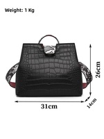 Nouveau Sac Fourre-tout en PU Gaufré Crocodile 2026 Grande Capacité Sac à Main Tendance pour Femmes Sac à Bandoulière