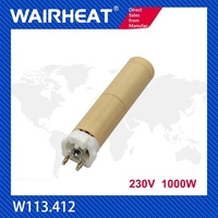 WAIRHEAT W113.412 Tube chauffant en céramique, souffleur d'air chaud et pistolet de soudage 1000W 230V/220V