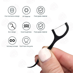 Filo Interdentale Biodegradabile al Carbone di Bambù con Aroma di Menta <span class=keywords><strong>per</strong></span> Uso Domestico con Confezione Personalizzabile OEM - Product Image 4