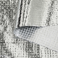 Membrane d'isolation en aluminium avec renfort en maille PE 1,5*50m