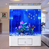 Grand Aquarium Marin Personnalisé de 200 Gallons, Vente Directe Usine, Grand Réservoir à Poissons en Acrylique pour Intérieur Domestique