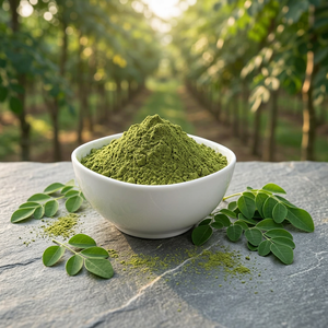 Fabricant d'extrait de Moringa Oleifera en poudre, poudre de Moringa de qualité supérieure, fournisseur en gros de poudre de Moringa en vrac - Product Image 1