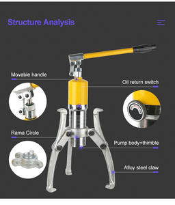 2024 Extrator Hidráulico Multi-funcional Três Mandíbula Roda Universal <span class=keywords><strong>50</strong></span> Toneladas Rolamento Desmontar Dois Mandíbula Extrator Horizontal - Product Image 4