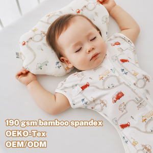 Nuovo Body con Cerniera Bidirezionale in Fibra di Bambù per Neonati e Bambine, Design Carino per Primavera ed Estate - Product Image 3