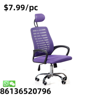 Chaise de bureau moderne de luxe à la mode chaise de bureau en maille pivotante
