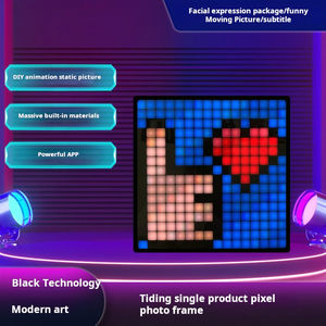 Écran d'affichage à pixels LED Yosovlamp pour décoration DIY, compatible Versa Tucson Golf, animation de bureau, éclairage mural, cadre photo - Product Image 2