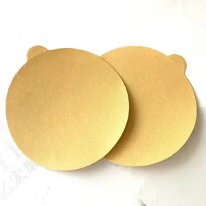 优质砂纸6英寸PSA砂盘24-1000砂砾背胶黄沙盘
