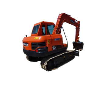 Excavadora Usada Doosan DX80 de 8 Toneladas, Excavadora Hidráulica de Segunda Mano con Cucharón de Excavación de 0.30 m³ en Buenas Condiciones - Product Image 1