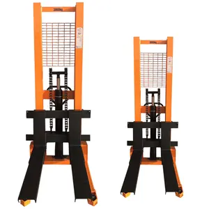 Hot selling 3000kg 3 ton pump weigh hydraulic hand forklift trolley truck price manual hand stacker