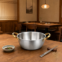 Nouvel ensemble de casseroles en acier inoxydable de style chinois 16/18/20/22 cm, faitout multifonctionnel pour la restauration commerciale
