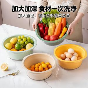 Escurridor de cocina de doble capa tamaño M, de plástico PP, de secado rápido, versátil, redondo, para frutas y verduras. - Product Image 5