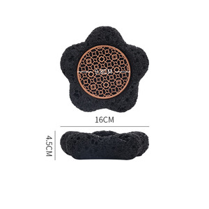 Plato de Cerámica con Diseño Artístico Japonés, Estilo Piedra Volcánica, Vajilla para Hotel, Plato para Hielo con Forma de Planeta, Presentación de Sushi y Mariscos para Fiestas - Product Image 6