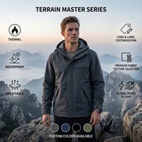 Chaqueta Técnica para Hombre, Estilo Techwear, Multibolsillos, Impermeable, Cortavientos, Funcional, con Logotipo Personalizado, Venta al Por Mayor, OEM, ODM