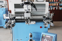 Chine machine de sérigraphie semi-automatique 1 couleur plate ronde ovale en plastique bouteille gobelet en papier pour bouteille en plastique