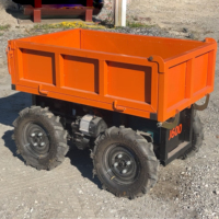 Mini-dumper télécommandé, mini-chargeur électrique, brouette motorisée, dumper auto-chargeur télécommandé, véhicule à roues