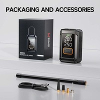 BUWEI Haute Qualité Personnaliser Logo Sans Fil Auto Pompe De Pneu Led Lumière Gonflage Rapide Sans Fil Gonfleur De Pneu 150 Psi Compresseur