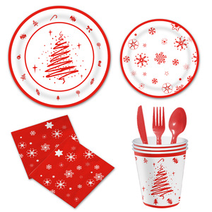 Wholesale Tableware Set Christmas Party Supplies <strong>Disposable</strong> <strong>Plate</strong> - Product Image 5