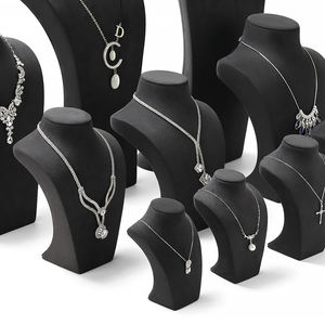 DIGU pleine grandeur élégant collier bijoux buste beaucoup de couleurs cou buste présentoirs pour fenêtre de magasin de bijoux de luxe - Product Image 3