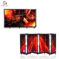 Écran LED P2.5 haute résolution Muen, cabine DJ incurvée pour bars, festivals de musique et scènes