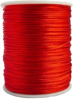 Cordon en Nylon Blanc Satiné 1,5 mm pour Fabrication de Bijoux, Collier Macramé Queue-de-Rat, Fil Ciré, Perles en Vrac, Artisanat Nœud Chinois