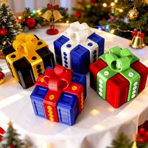 Annoying With Screws Inside Finger Fun Novelty Gift Glow Color Take-Apart <b>Puzzle</b> Surprise Prank <b>Box</b> Promotion - Product Image 2