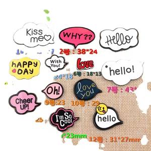 Venta caliente <span class=keywords><strong>Kissme</strong></span> Hello Lovediy dibujos animados acrílico Graffiti parche arena movediza teléfono caso decoraciones resina accesorios DIY - Product Image 1