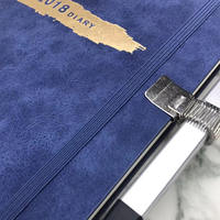 Cuir thermique PU bleu écologique pour couverture de carnet et reliure de livre