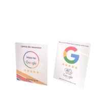 Cartes de support pour avis Google avec code QR variable, impression programmable, NFC 213/215/216, 190*110mm
