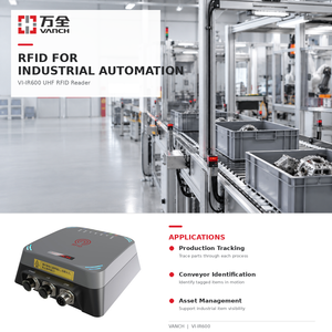 Lector/Escritor RFID UHF Industrial VANCH VI-IR600-UHF Impinj E710 con Antena Integrada de 5dBi 33dBm IP67 PROFINET para Producción Automática - Product Image 3