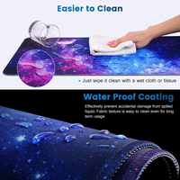 Tapis de souris XXL personnalisé avec logo imprimé, antidérapant, en tissu et caoutchouc imperméable, grand tapis de souris pour jeux